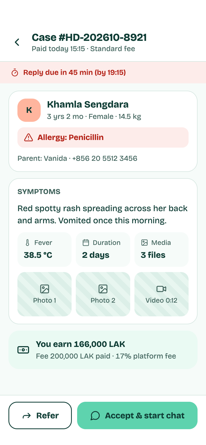 Patient dossier